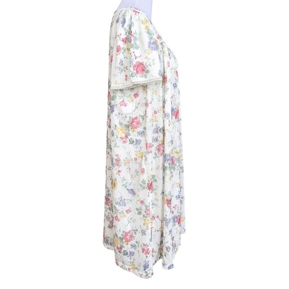 VTG Vanity Fair 2 Pc Floral Lace Nightgown & Robe Peignoir Set Size Medium NEW - Picture 7 of 10